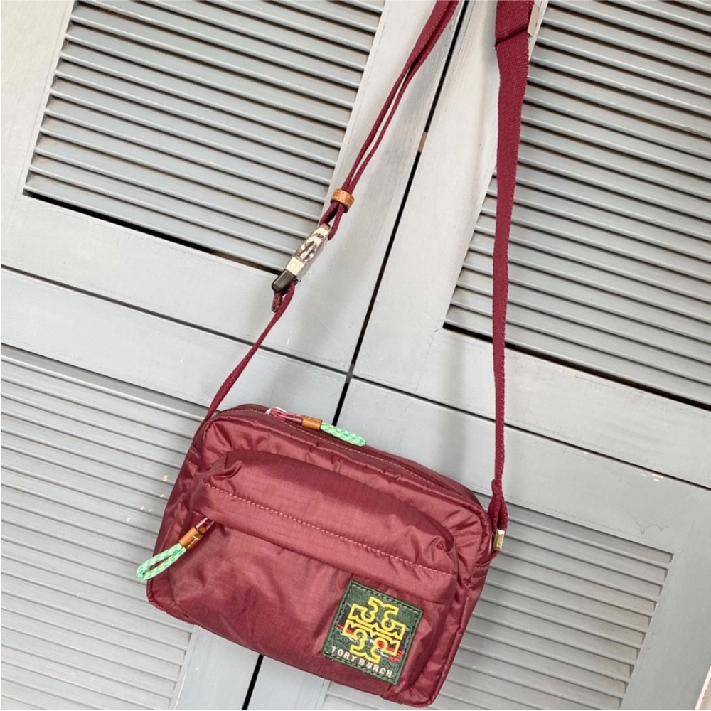 Tory Burch Burgundy Crossbody Bag